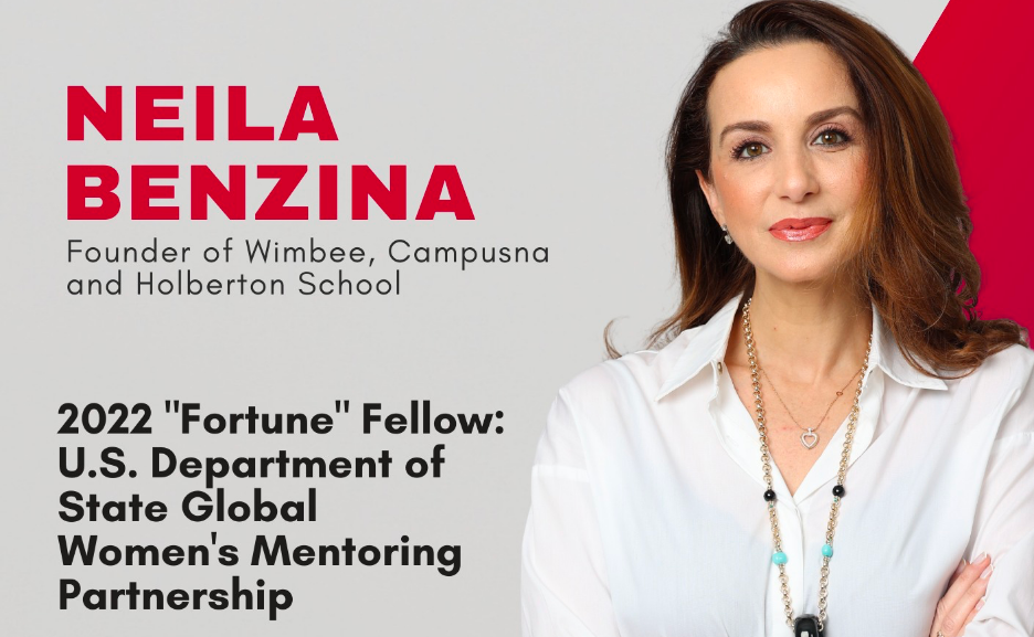 Neila Benzina Founder of Wimbee, Campusna and Holberton School